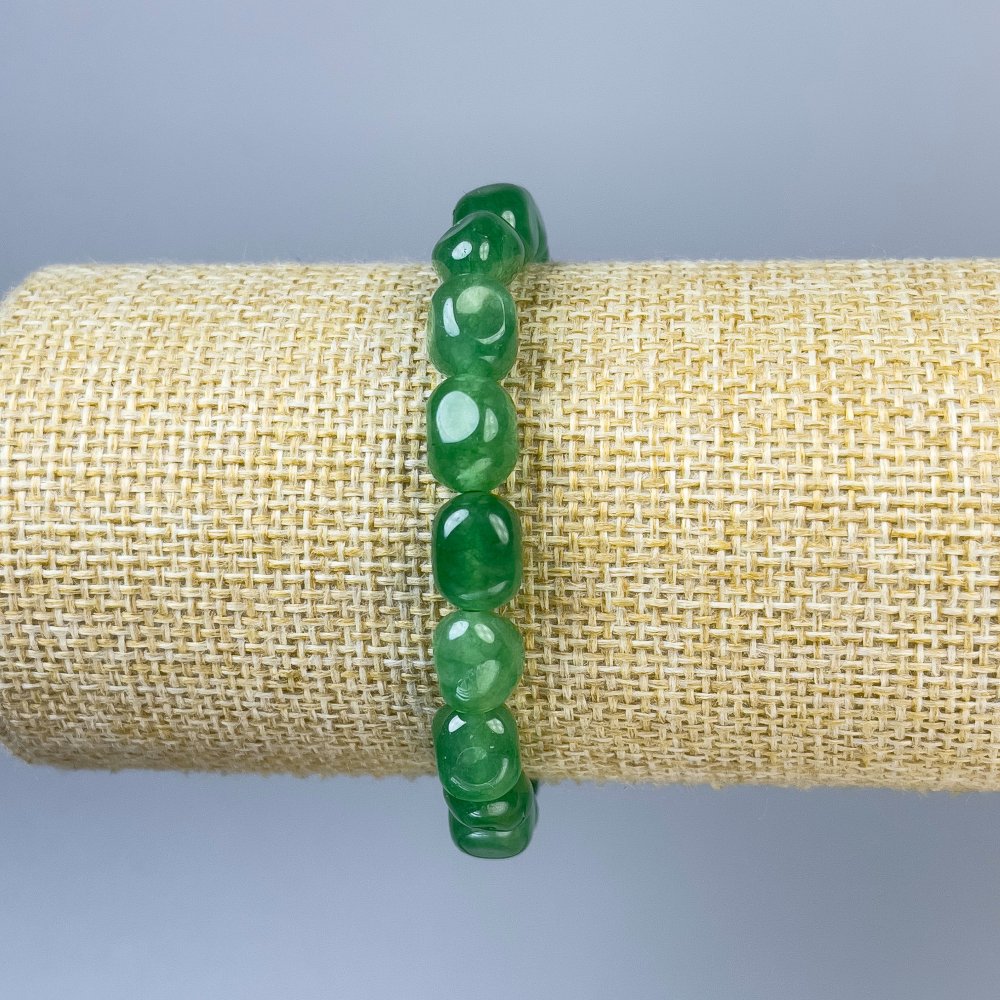 Brățară din cuarț tonat, formă ovală, dimensiuni 10×7 mm, lungime 18 cm, pe elastic