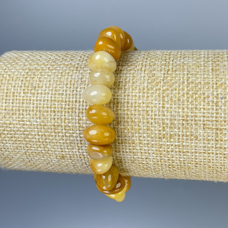 Brățară din agat facetat, diametrul 8-11×7 mm, lungime 18 cm, elastică