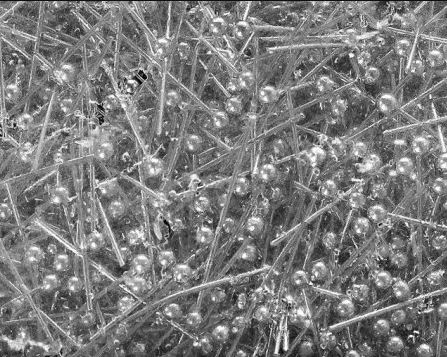 Pin pentru pălărie cu bilă din metal gri, lungime 40 mm, 400 g