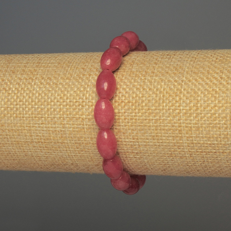 Brățară din turmalin granule, diametru 12x8 mm, lungime 18 cm, pe elastic