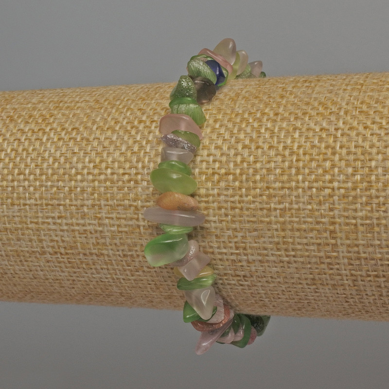 Brățară Asortiment firimituri, diametru 6–12×2–4 mm ±, lungime 18 mm ±, elastică