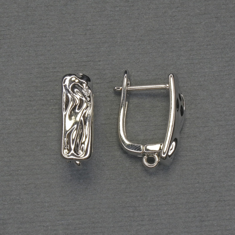 Швензи для сережок сріблястий метал 17Х6мм+ - пара