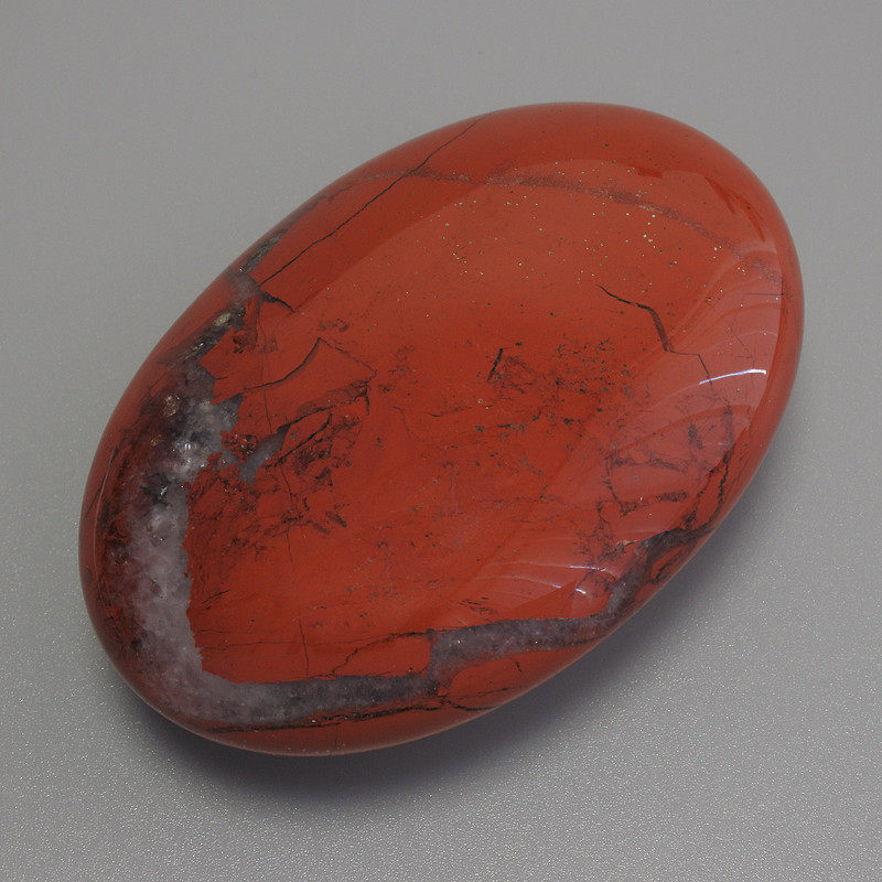 Suvenir piatră naturală jasper roșu oval 60×40×20 mm+