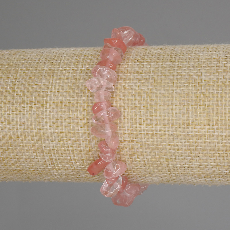 Brățară din calcedon – fragmente, diametrul 6-9×3-5 mm, lungime 18 cm, elastică