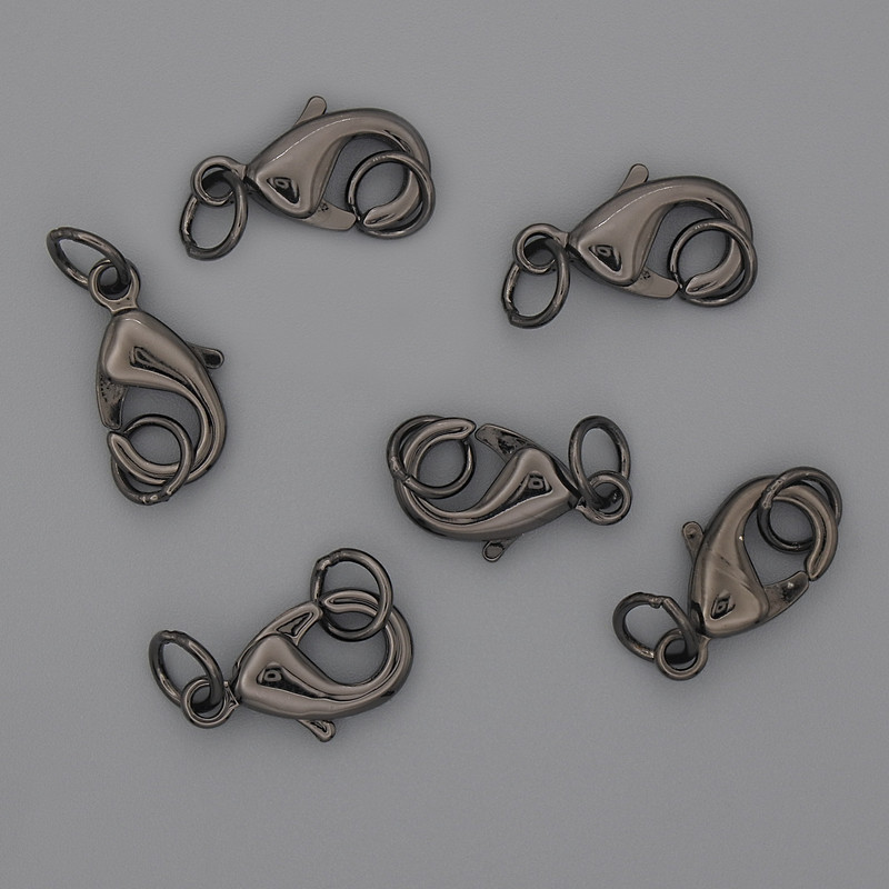 Închizătoare carabină 15×9 mm, culoare metal negru