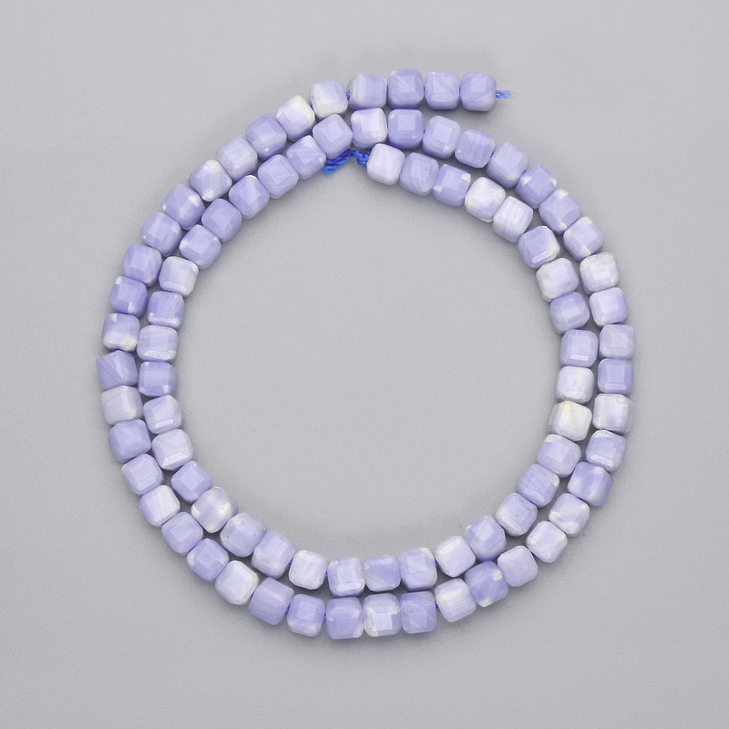 Mărgele de agat tăiate, în formă de cub, diametrul 4×4 mm, lungime 38 cm, pe fir