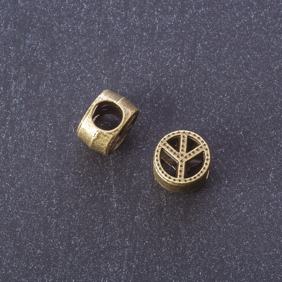 Inserție pentru accesorii «Pace» culoare bronz, diametru 4 mm, ambalaj 20 g ±9 buc.