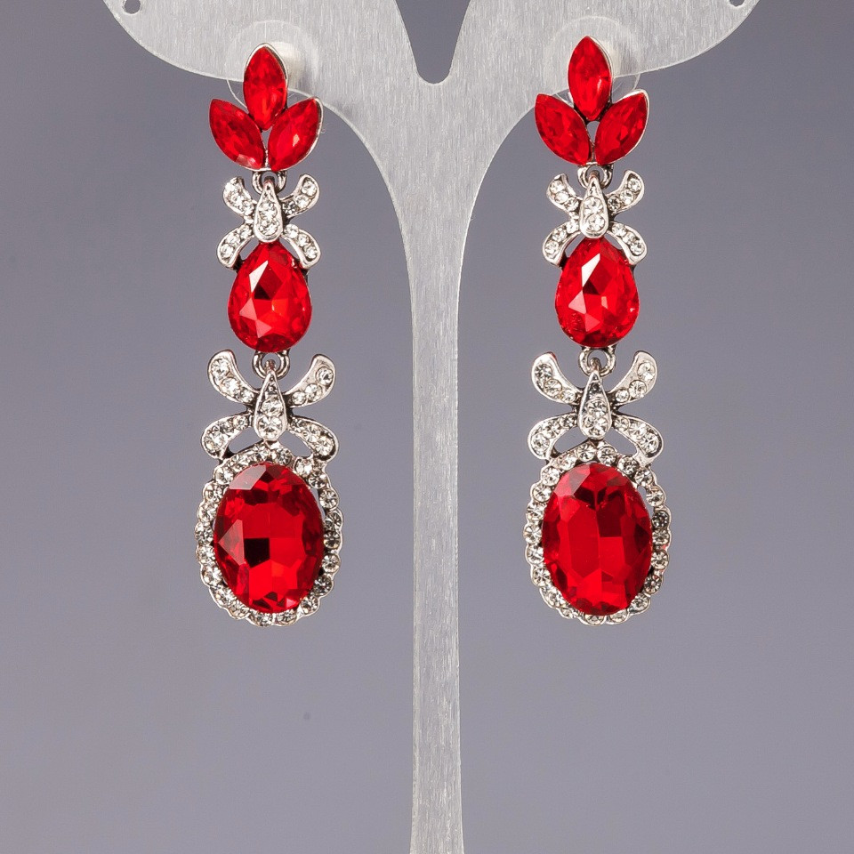 Cercei cu cristale «Miledi»