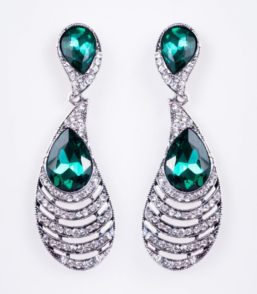 Cercei cu cristale „lustre” „șandeliere” „Pene”