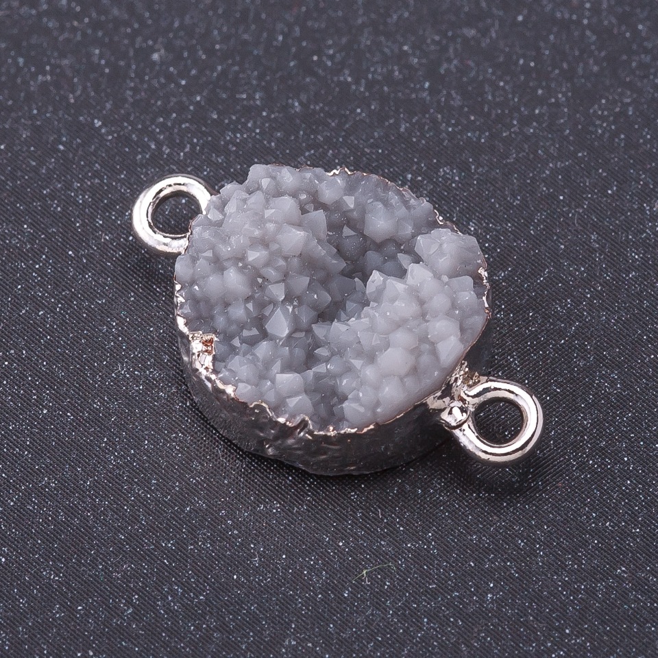 Conector «Gri Zăpadă» culoare metalică «argintiu» L 1 mm, diametrul 14 mm, plastic