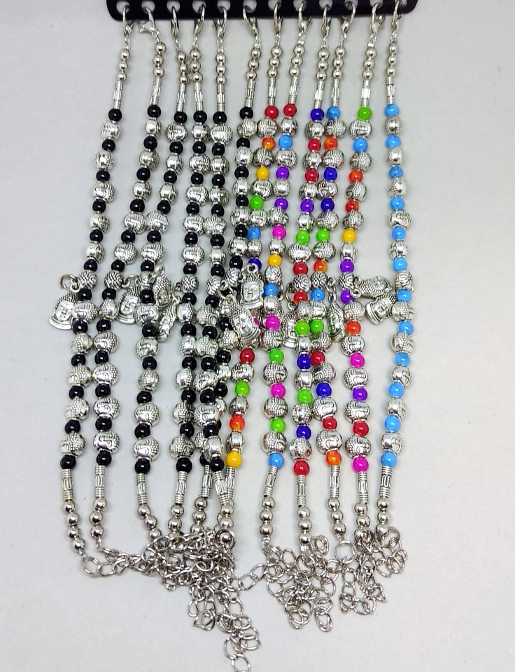 Браслет "Настрій Будда" упаковка 12 шт., довжина 17-22см