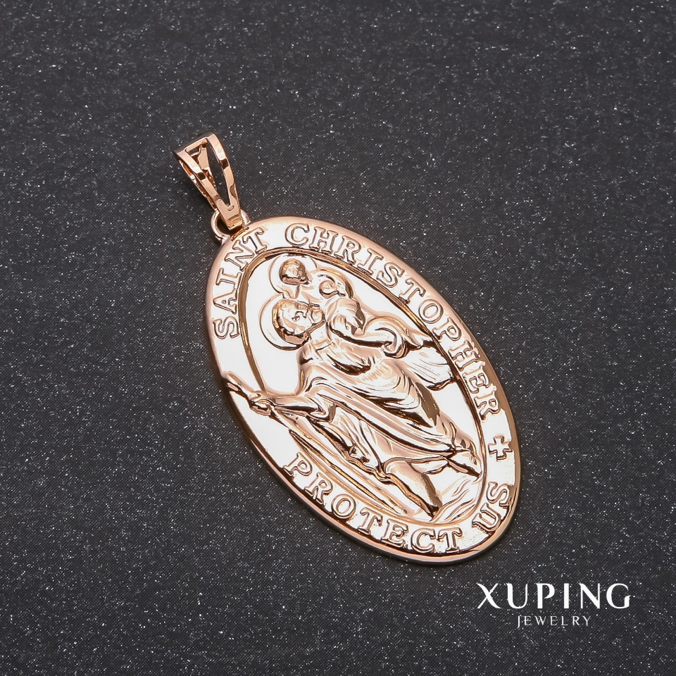 Кулон Xuping Saint Christopher 22х38х45мм позолота 18к