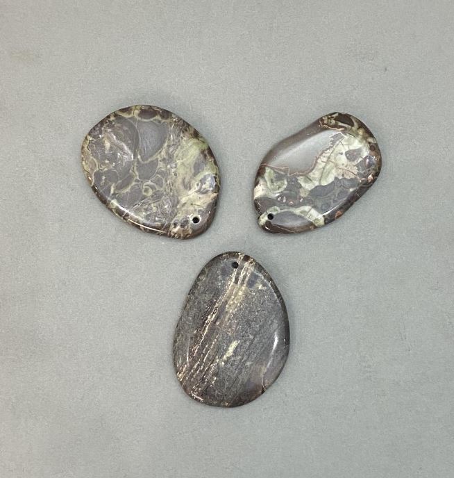 Pandantiv din piatră naturală de jasp, 40×55 mm