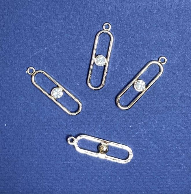 Furnitură pentru pandantiv în nuanță Aur deschis, diametru 8 mm, lungime 30 m in-, diametru 1,75 mm, ambalaj 20 g, 8 buc. (+ -)