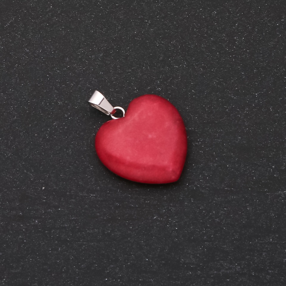 Кулон "Серце" Турмалін 28х19х19мм (+-)