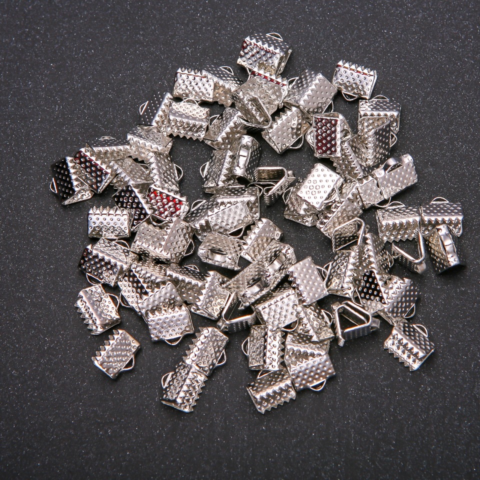 Crimpuri pentru șnururi 7, 4x8 mm, ambalaj 80 bucăți (+/-) 24 g