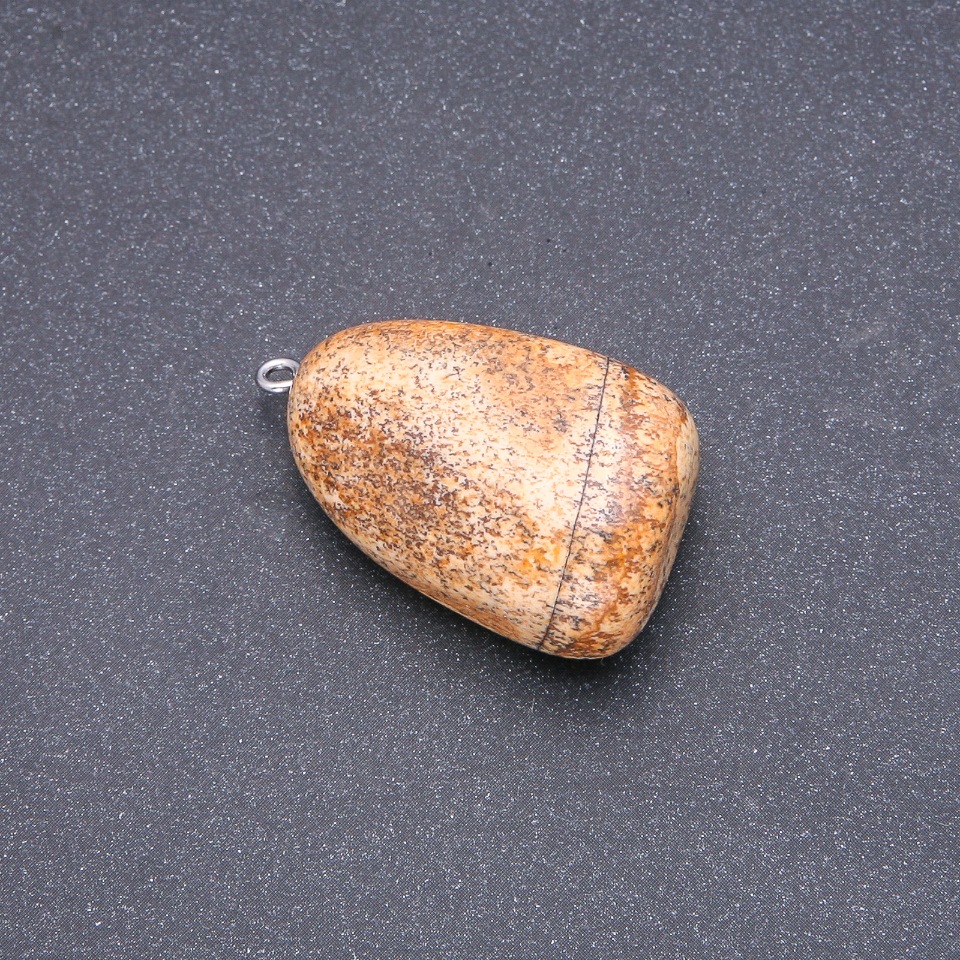 Pandantiv din jasper peisaj 16×33 mm