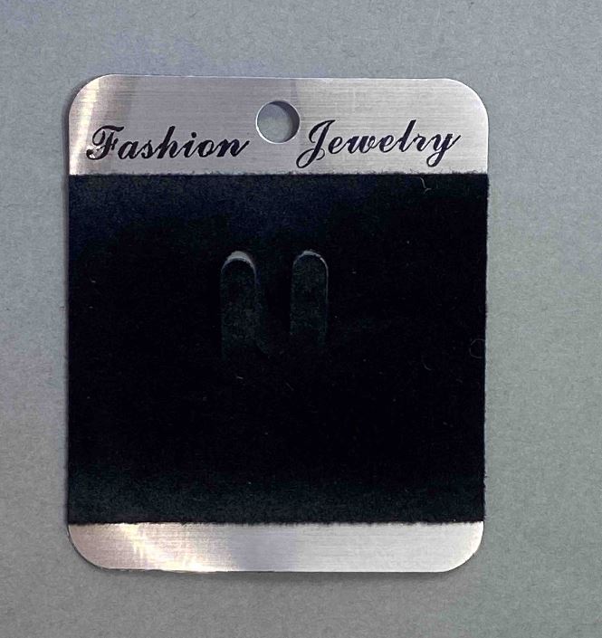 Planșetă pentru broșă din catifea neagră 7×6 cm, plastic negru, 100 buc