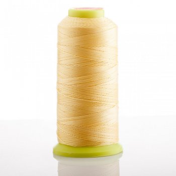 Fir de bobină, galben vibrant, diametrul 0,9 mm, din nylon, pentru lucru manual, 300 m