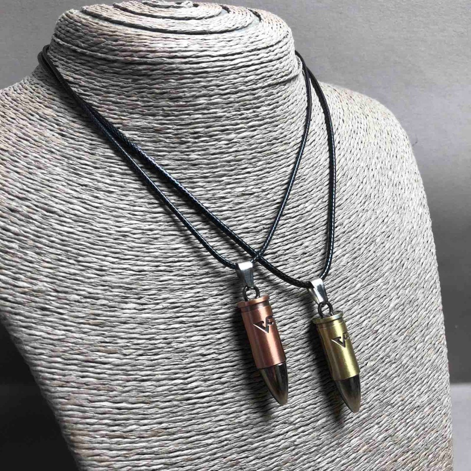 Pandantive pereche «Sferă» din metal auriu și bronz, 45×10 mm, lungime 45–50 cm