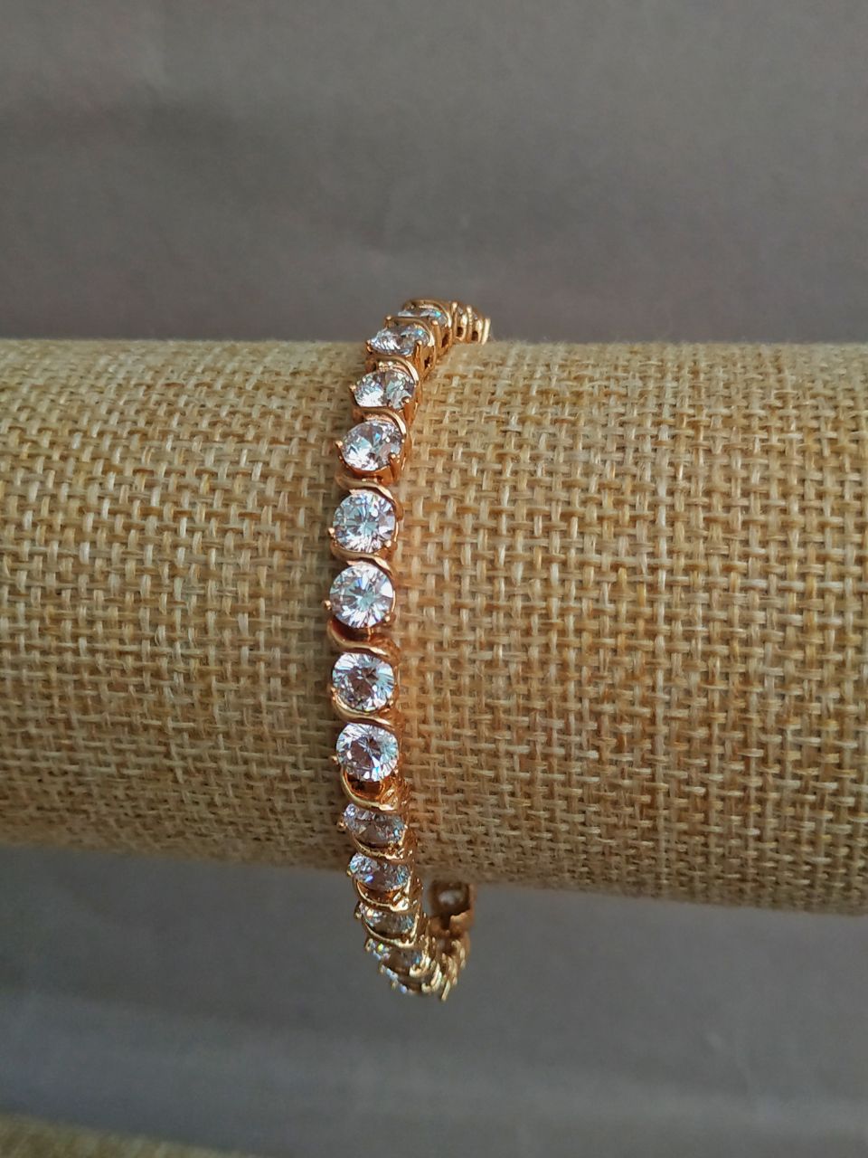 Brățară Xuping placare cu aur 18K cu cristale albe +