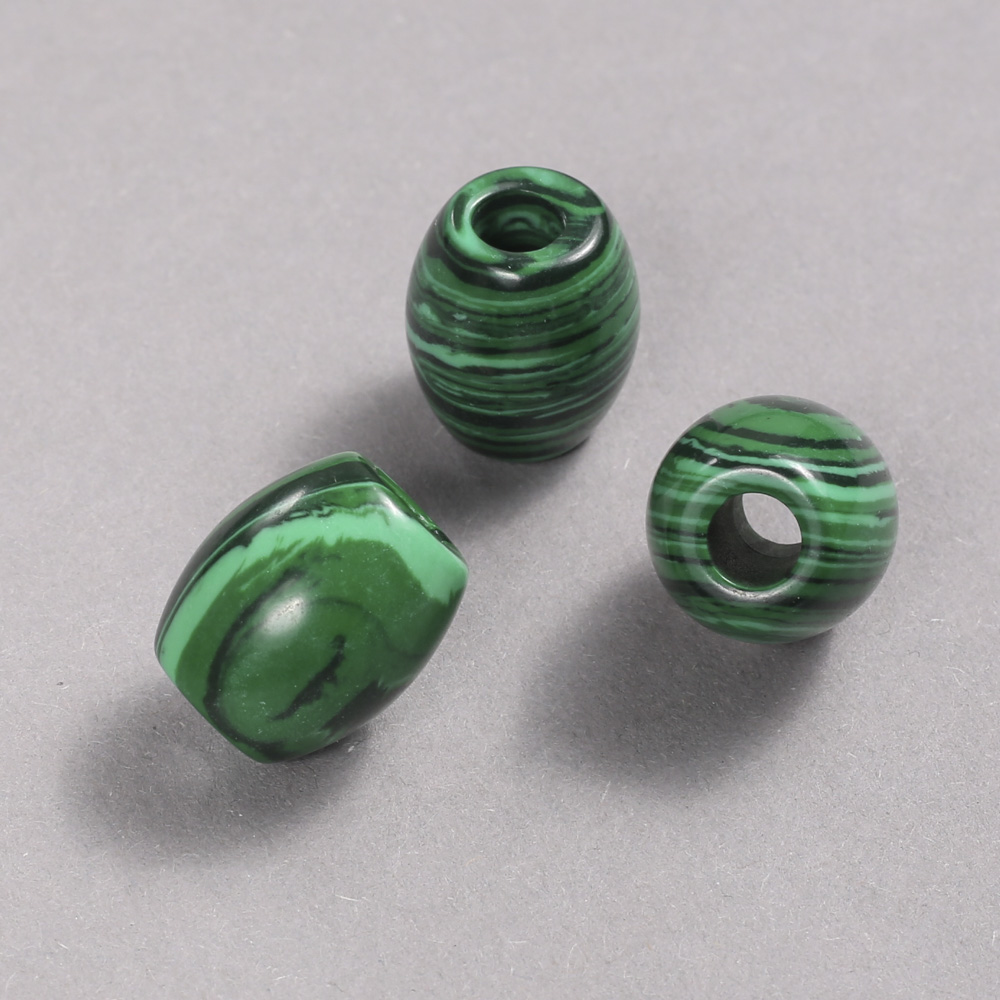 Mărgea Pandora din malahit 16,5×15,5 mm
