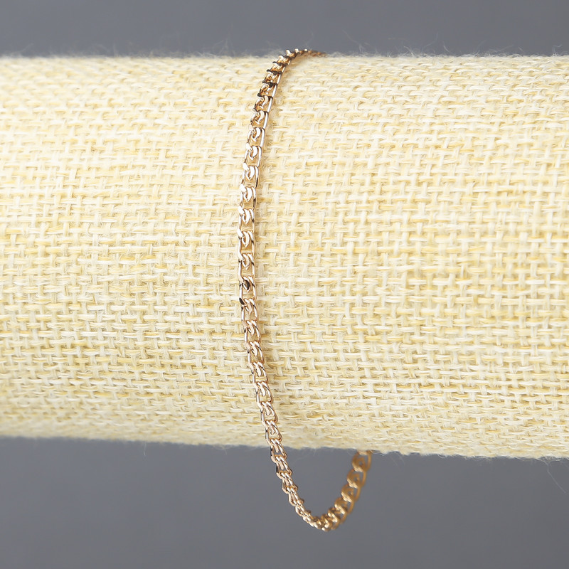 Brățară Xuping placare cu aur 18K cu cristale albe, grosime 3 mm +/-, lungime 18 cm +