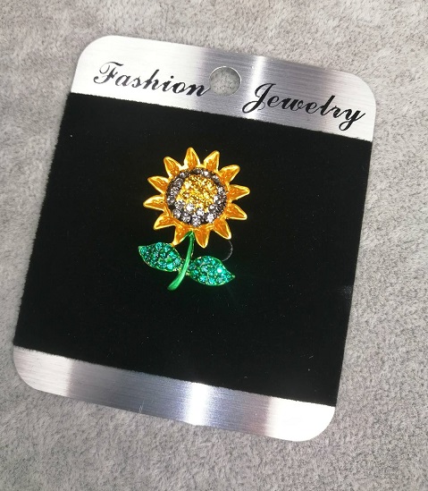 Broșă floare de soare 26x19 mm