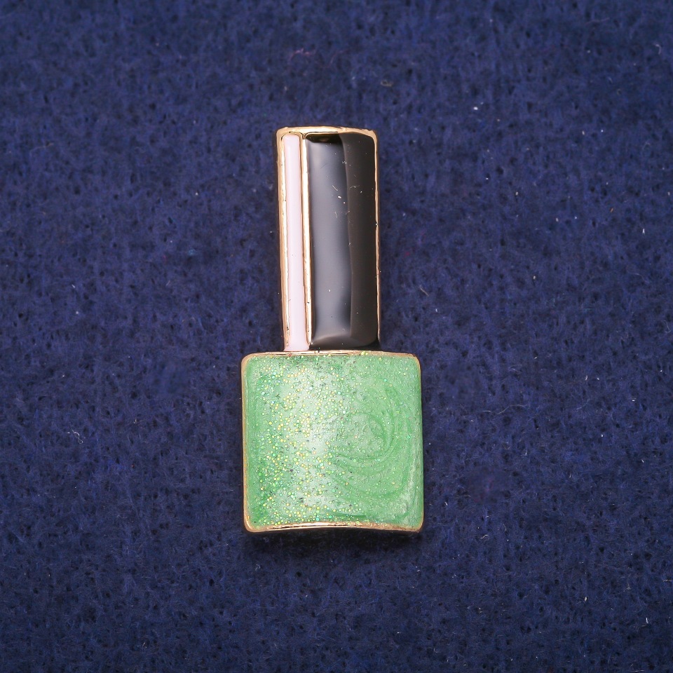 Broșă «Lac» verde cu email