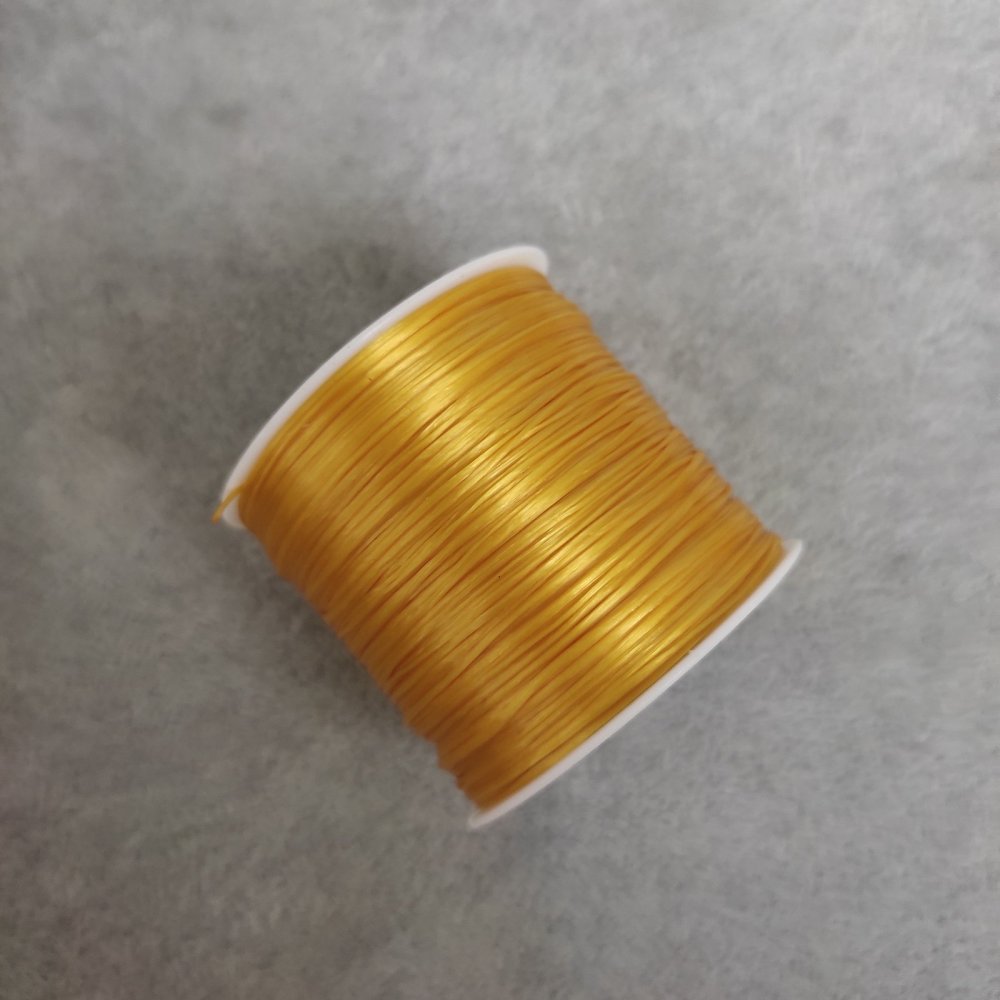 Elastic pentru bijuterii pe bobină, galben, lungime 30 m +