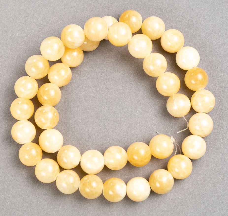 Mărgele pe fir, perlă (acrilic artificial) bilă netedă, diametrul 10,5 mm, lungime 40 cm+