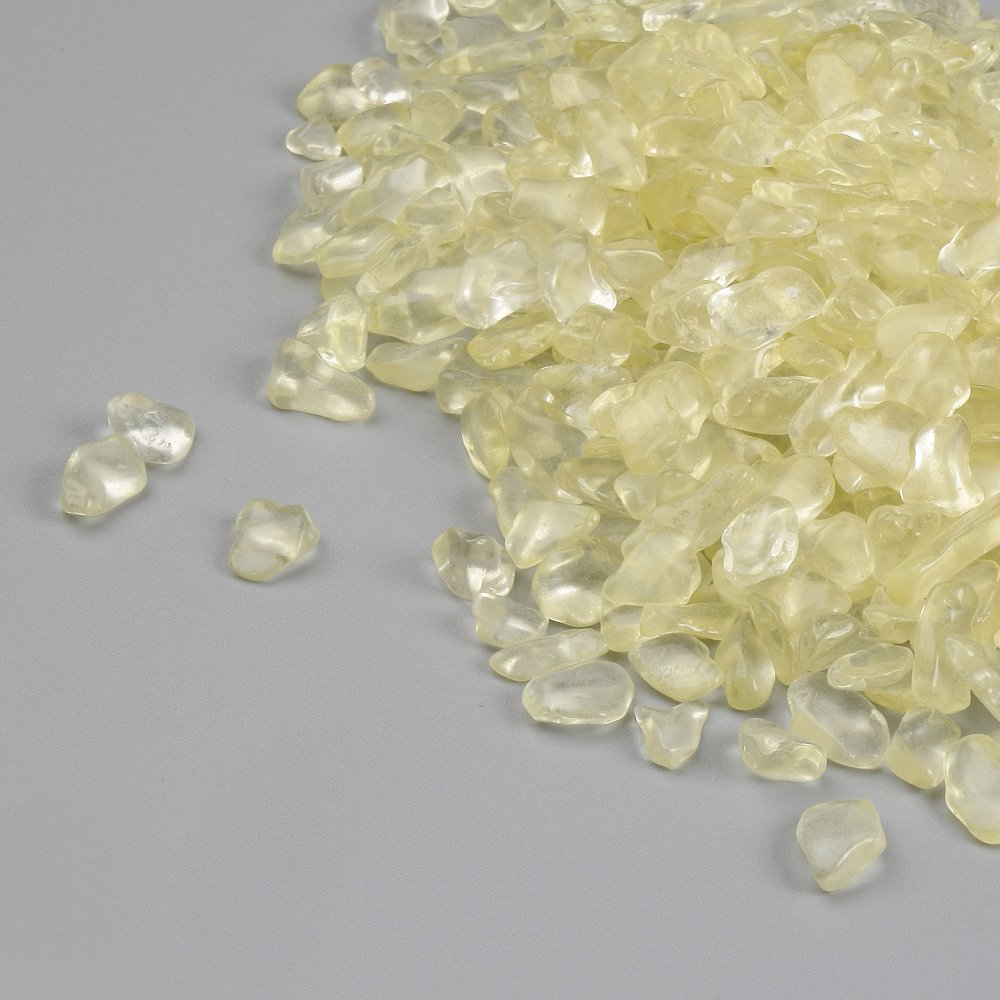 Furnituri pentru bijuterii - cioburi de piatră fără gaură citrin, diametru 6-14x6x3-5 mm +/- (Preț pentru 100 g)