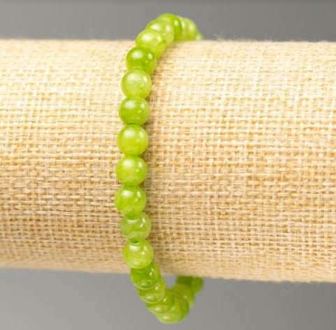 Brățară pe elastic Onix (acrilic artificial), diametru 6,5 mm, lungime 18 cm