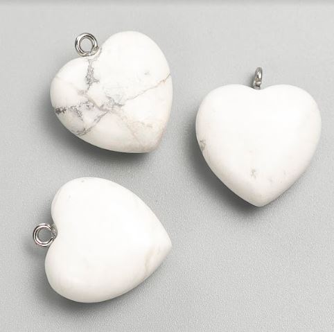 Pandantiv Inimă din kaholong, diametrul 27x25x10 mm+