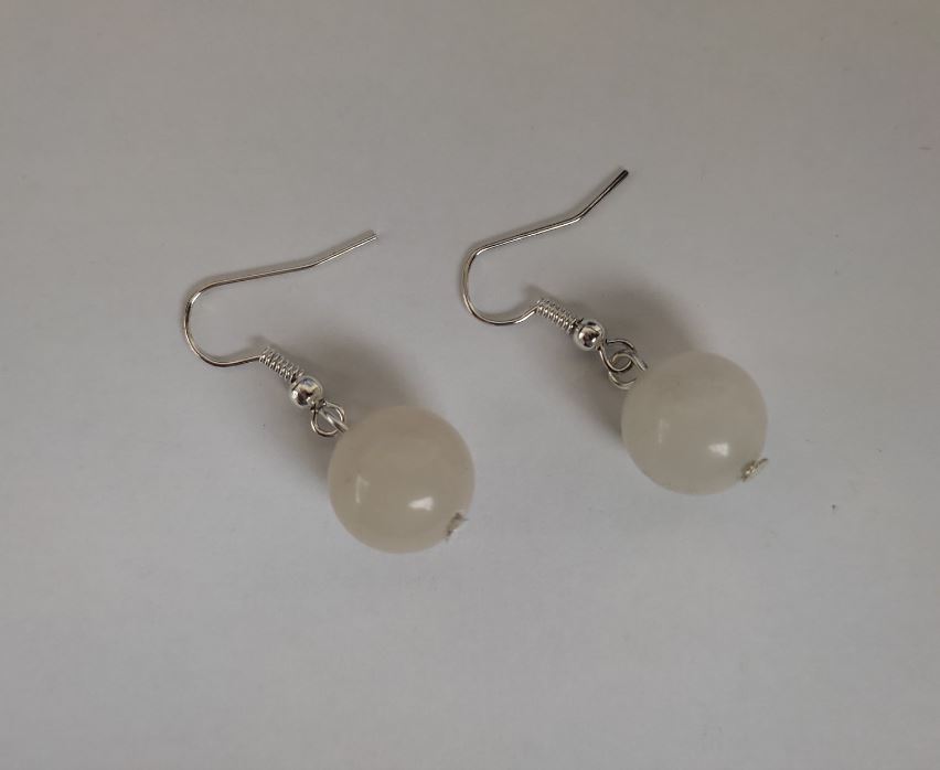 Cercei «Cristal de munte» (acrilic), diametrul 12 mm, lungimea 33 mm