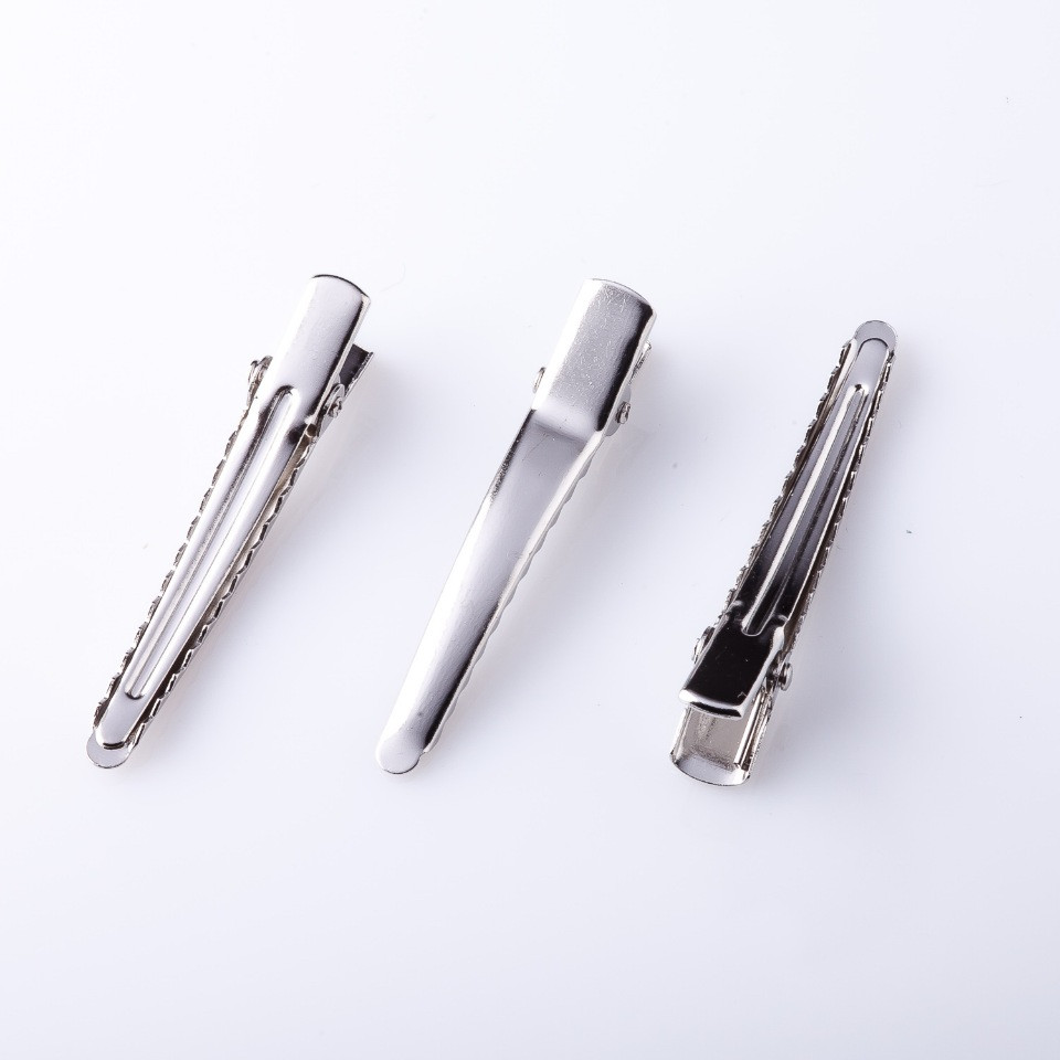 Preț per pachet /10 bucăți. Bază pentru agrafă de păr în formă de crocodil, vârf ascuțit, 5 cm