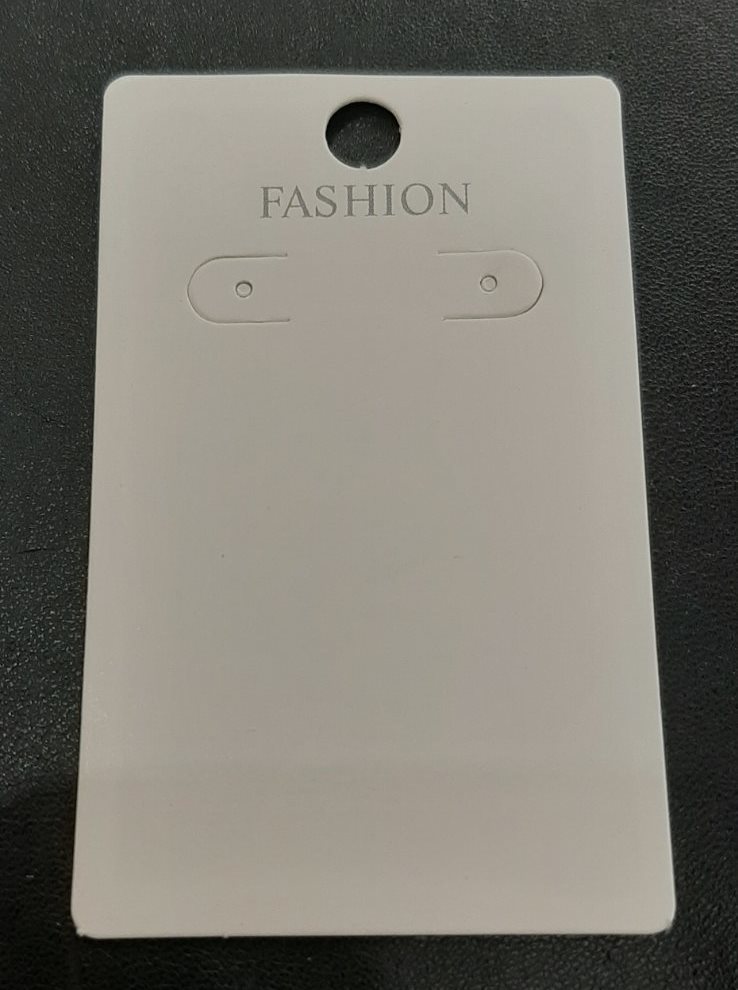 Planșetă pentru cercei 7,5×4,5 cm – carton, set de 100 bucăți