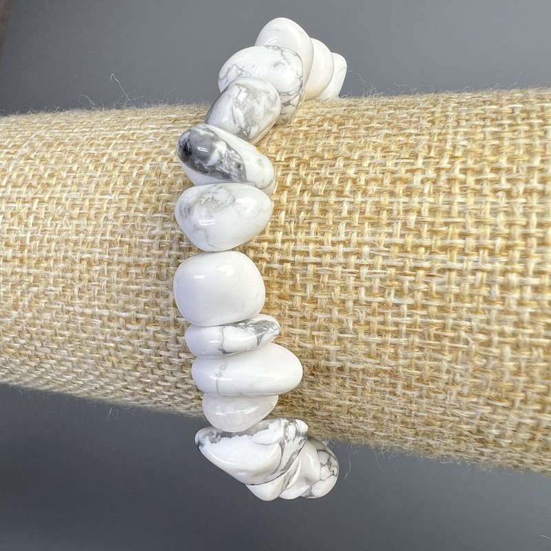 Brățară din kaholong natural, mărgele fațetate, diametrul 12x7 mm +/-, lungime 18 cm +/- (elastic)